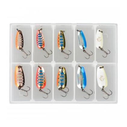 Savage Gear Nails Micro Spoon Kit - Mini-Löffel Set mit Box