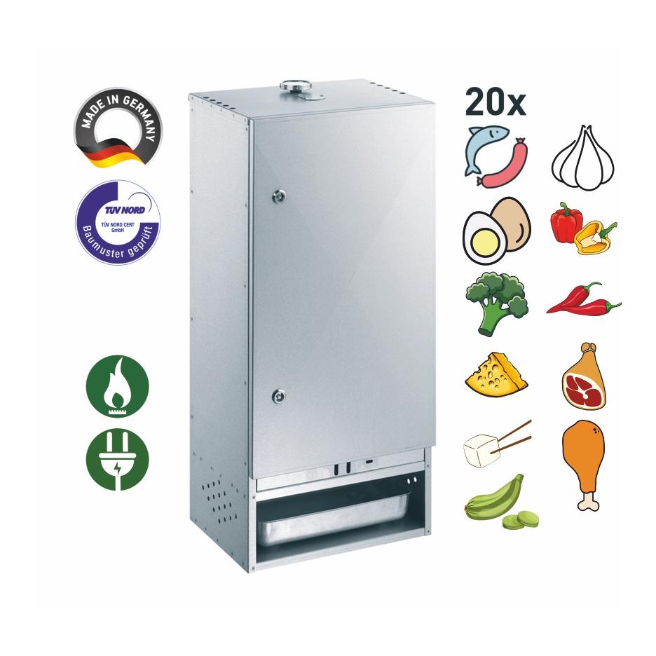 Räucherofen mit Tür 630 - aluminiertes Feinblech - Produktbild 5