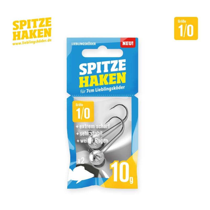 Lieblingsköder Spitze Haken Gr.1/0 2Stk. - Jigkopf