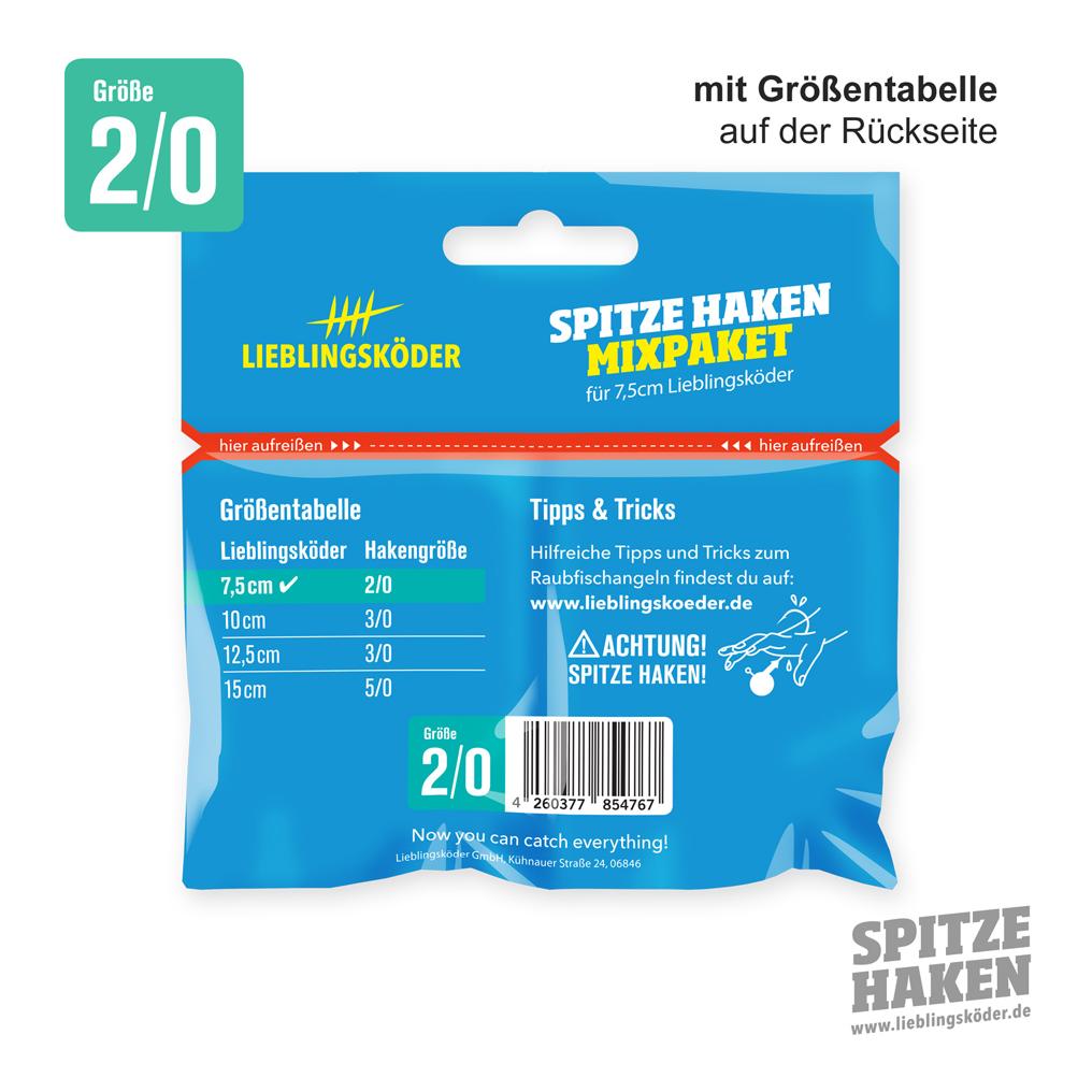 Lieblingsköder Spitze Haken Mixpaket 2/0 - Jigkopf