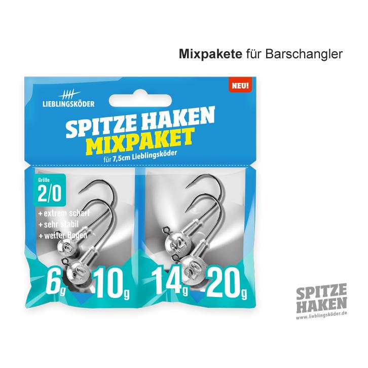 Lieblingsköder Spitze Haken Mixpaket 2/0 - Tête plombée