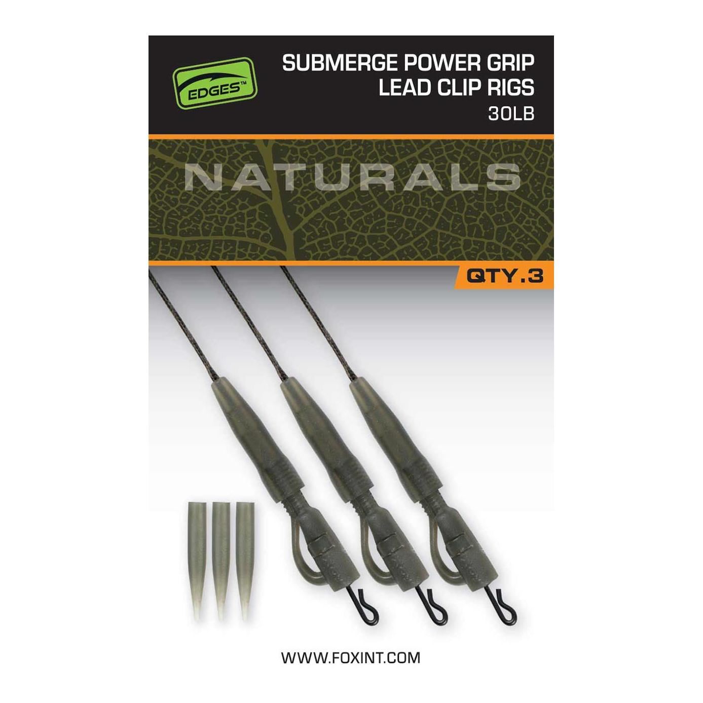 Edges Naturals Submerge Power Grip Lead Clip 30lb x 3 - Produktbild 1