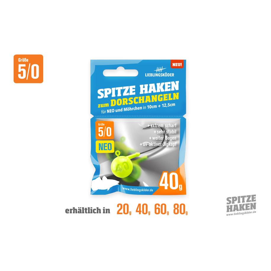 Lieblingsköder Spitze Haken Morue #5/0 - Tête plombée