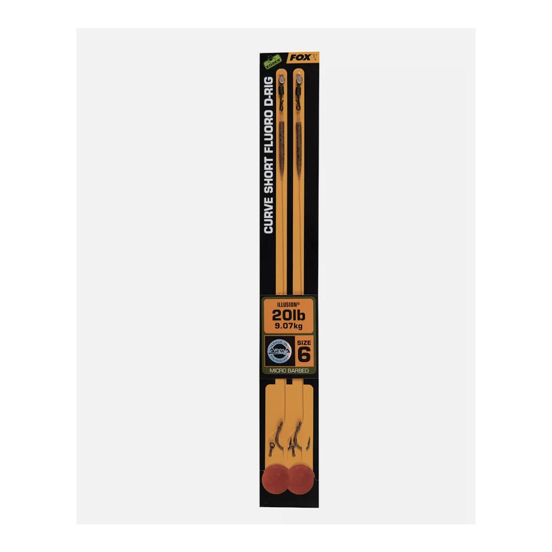 Edges Curve Short Fluoro D-Rig 6 - 20lb Illusion x 2