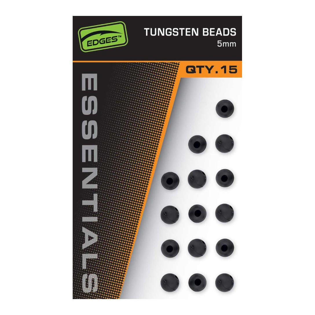 Edges 5mm Tungsten Beads x 15
