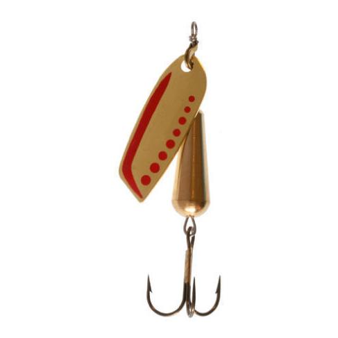 Stucki Fishing Brauen messing/rot - ohne Widerhaken - Spinner