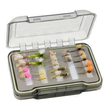 Fliegenbox klein doppelseitig Reihen & geschlitzt