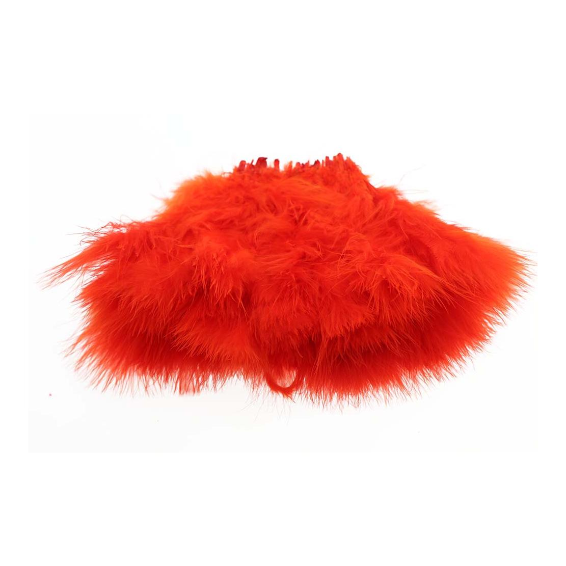 Wapsi Marabou Blood Quill - Fl. Fire Orange