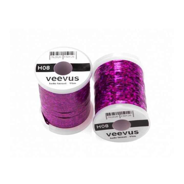 Veevus Holographic Tinsel - Fuchsia