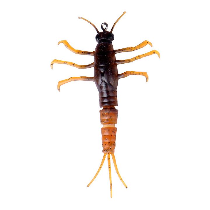3D Mayfly Nymph Brown - Gummiköder - Produktbild 1
