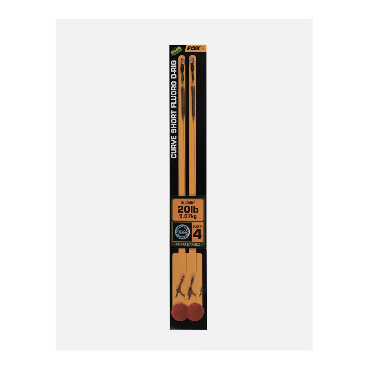 Edges Curve Short Fluoro D-Rig 4 - 20lb Illusion x 2