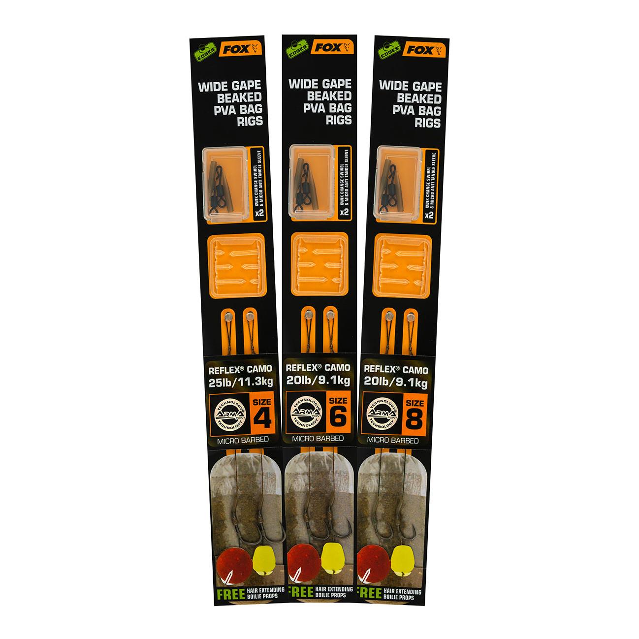 Edges Wide Gape Beaked PVA Bag Rigs - Karpfen Rig