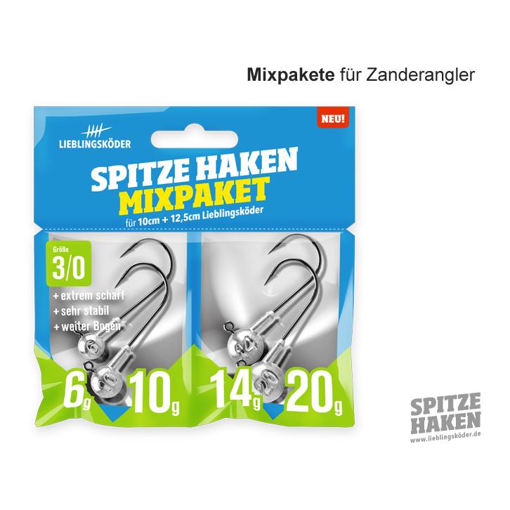 Lieblingsköder Spitze Haken Mixpaket 3/0 - Tête plombée
