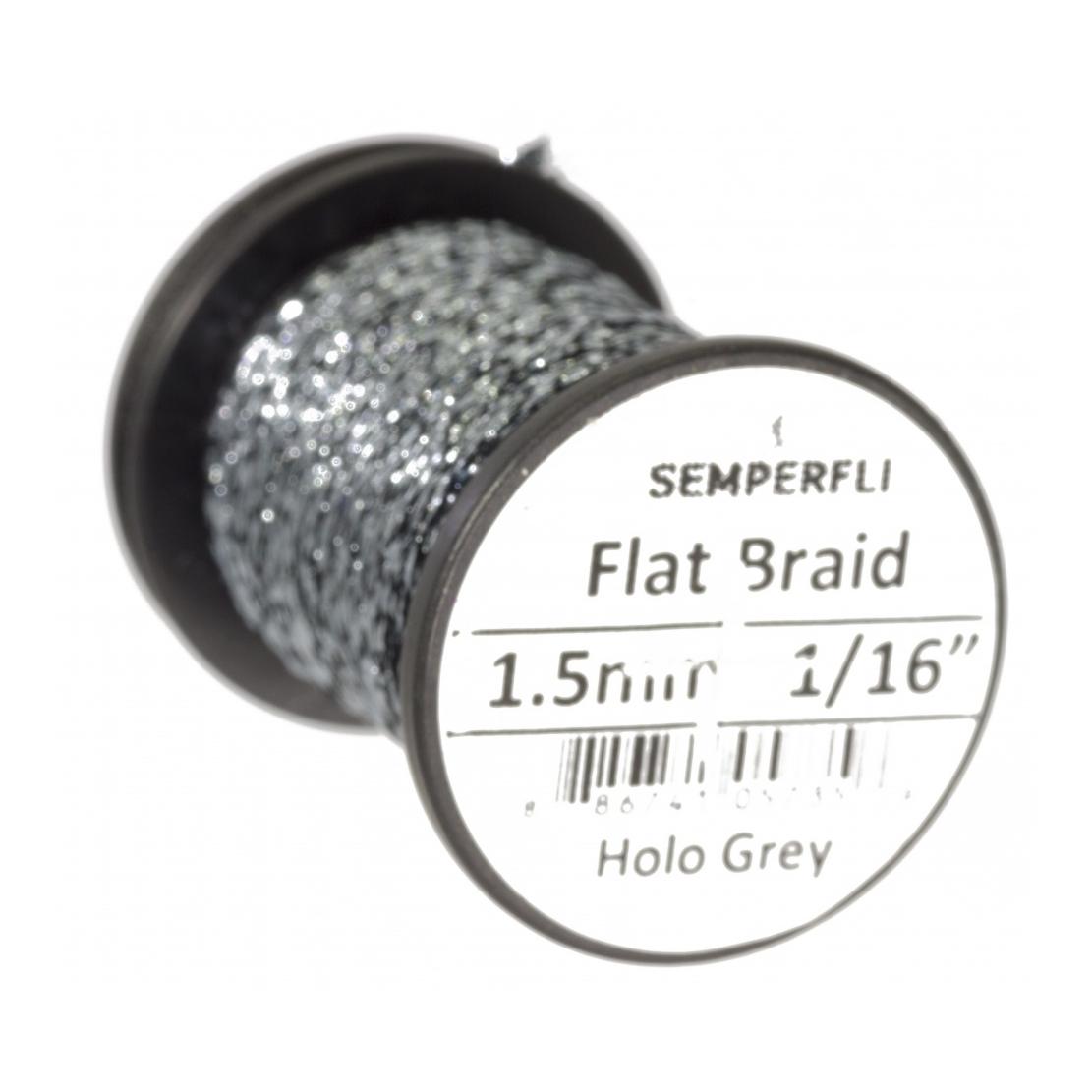 Flat Braid 1.5mm - Holo Grey - Produktbild 1