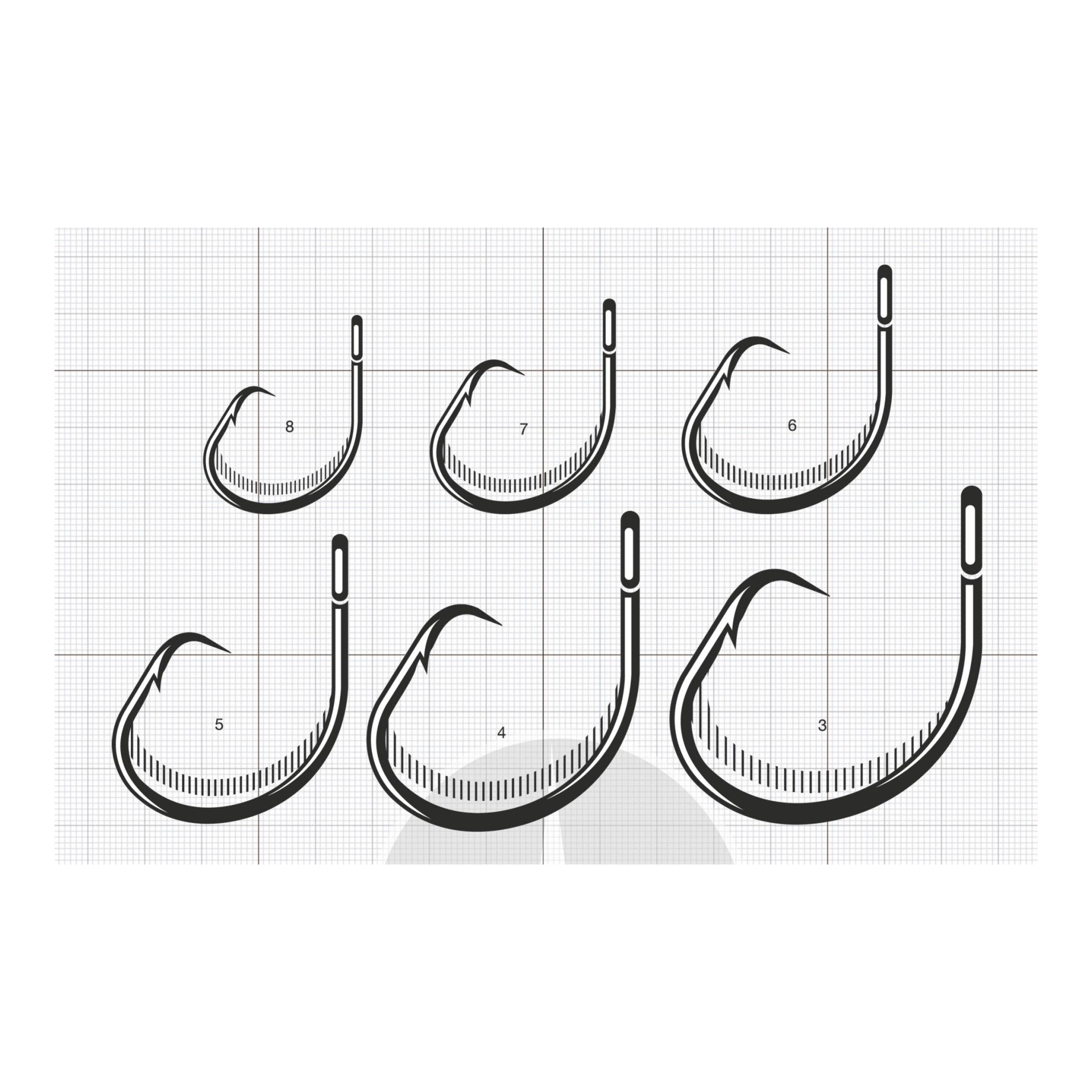 9788 Heilbutt / Long Line Circle - Einzelhaken - Produktbild 2