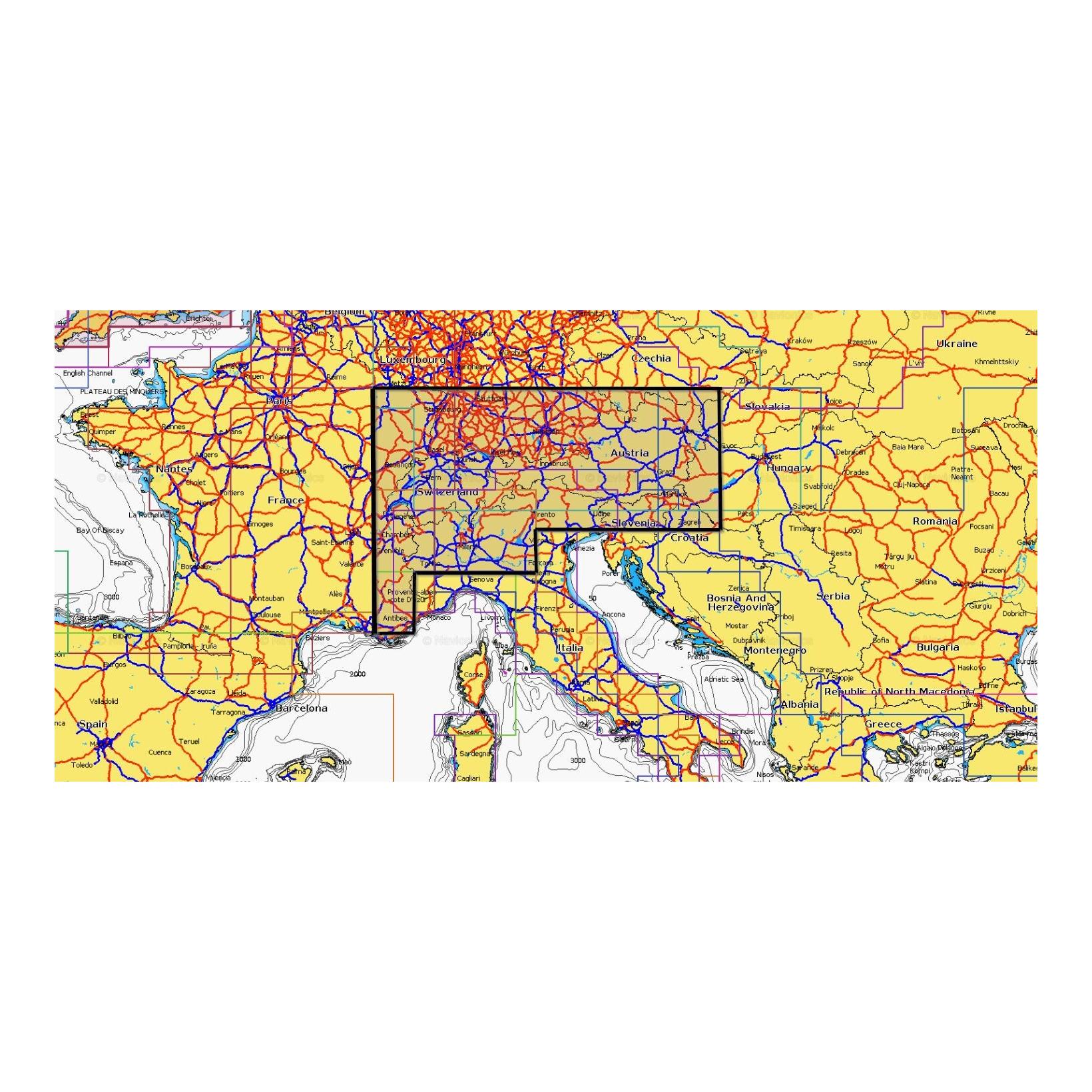 Navionics Platinum+ Karte Alpine, Lakes and Rivers - Seekarte - Produktbild 2