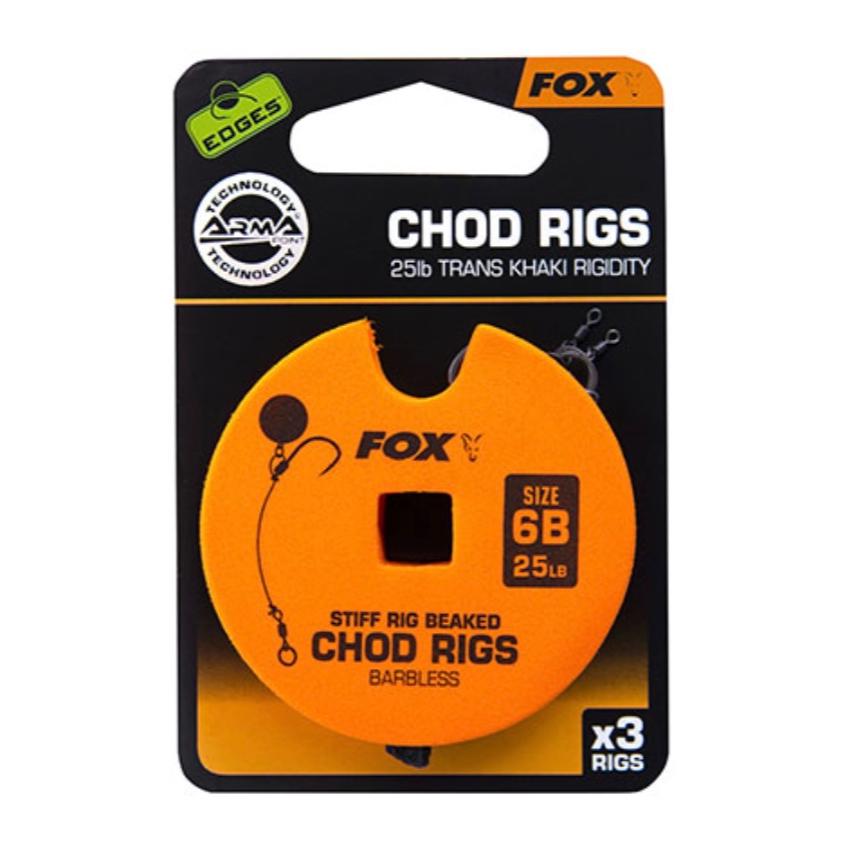 FOX Rage Edges Chod Rigs Standard Barbless - Karpfen Rig