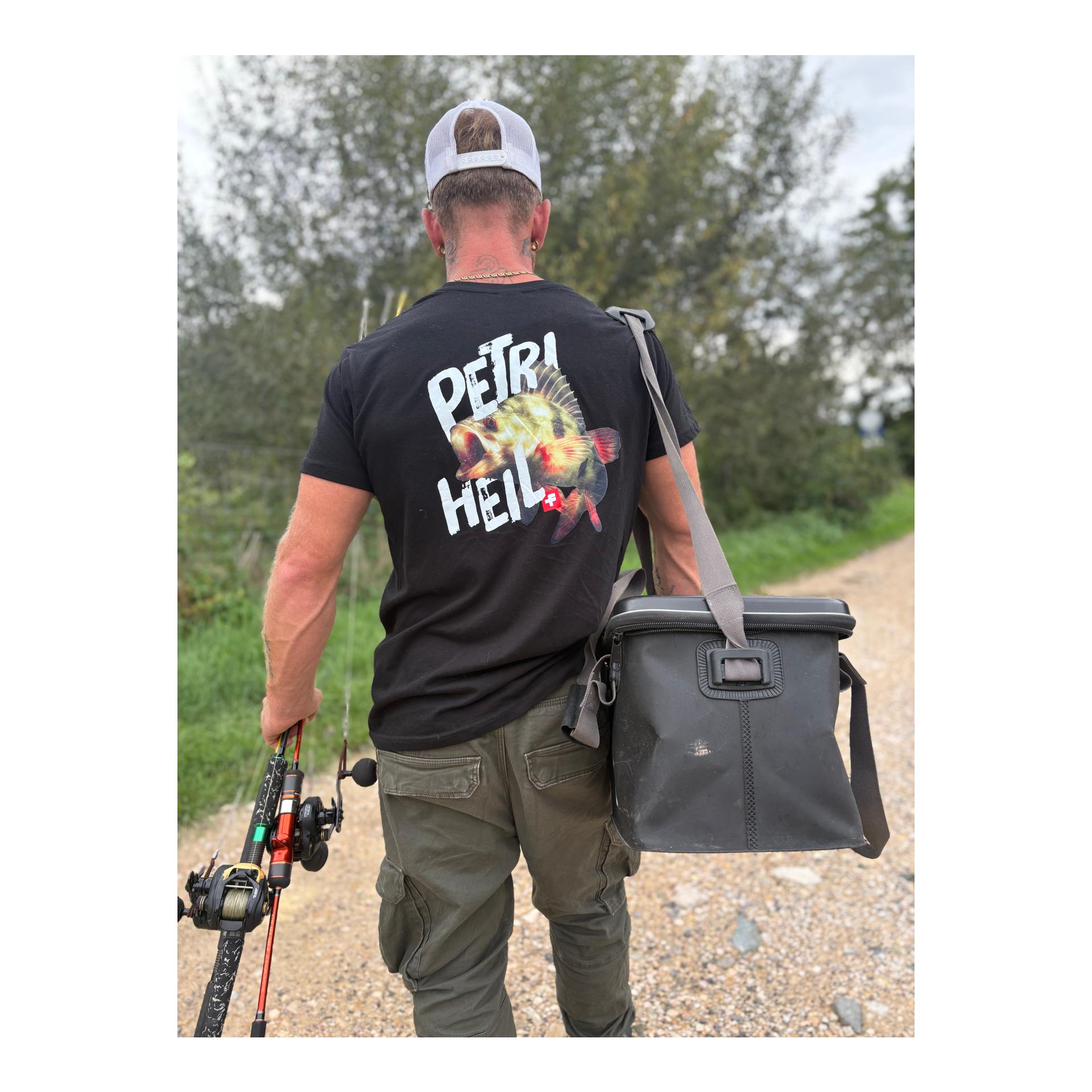 fischen.ch Shirt Barsch black - T-Shirt