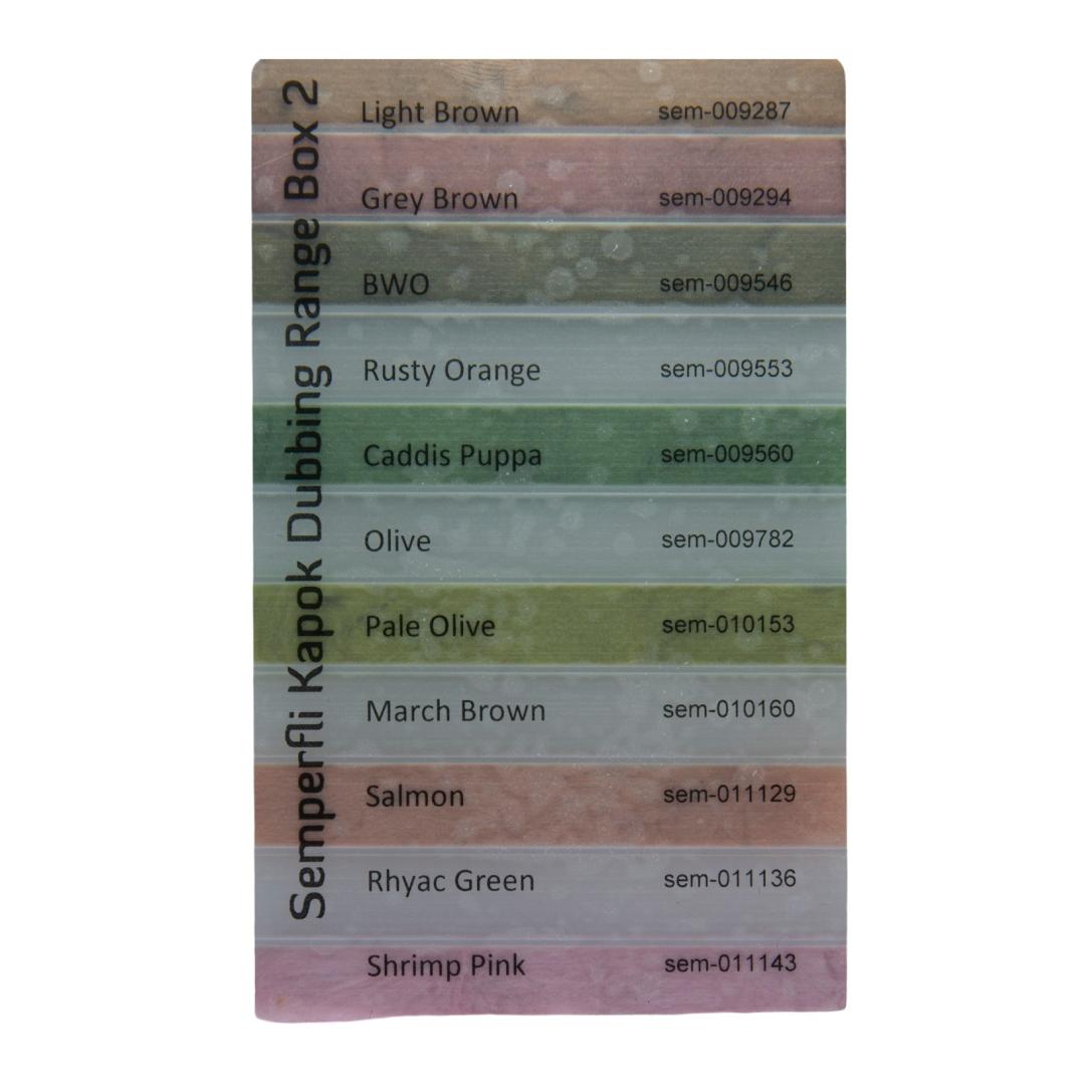 Kapok Dubbing Dispenser Dry Fly Selection - Produktbild 3