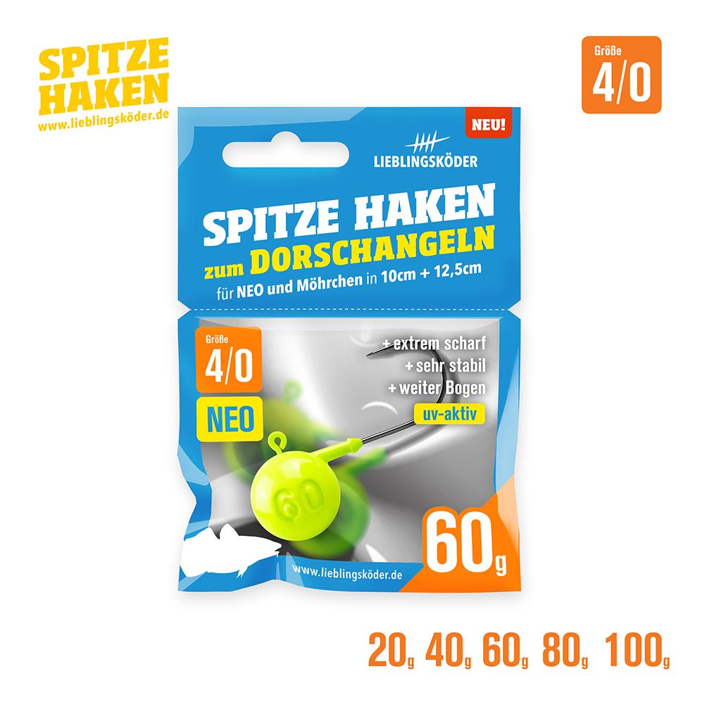 Spitze Haken zum Dorschfischen Gr.4/0 - Jigkopf - Produktbild 1