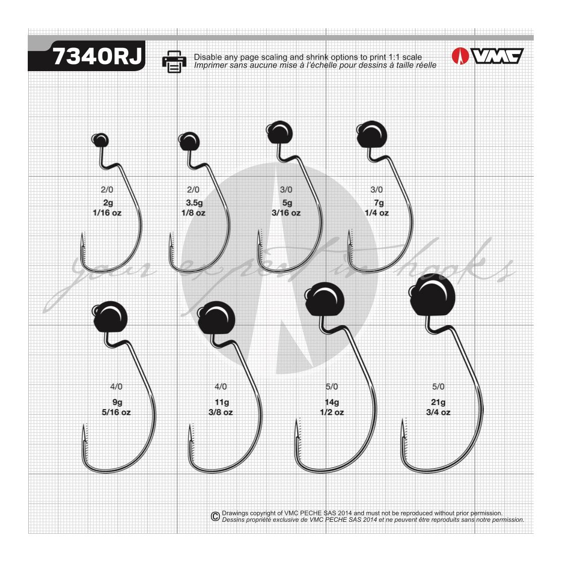 7340RJ Rugby Jig - Offset-Jigkopf - Produktbild 2