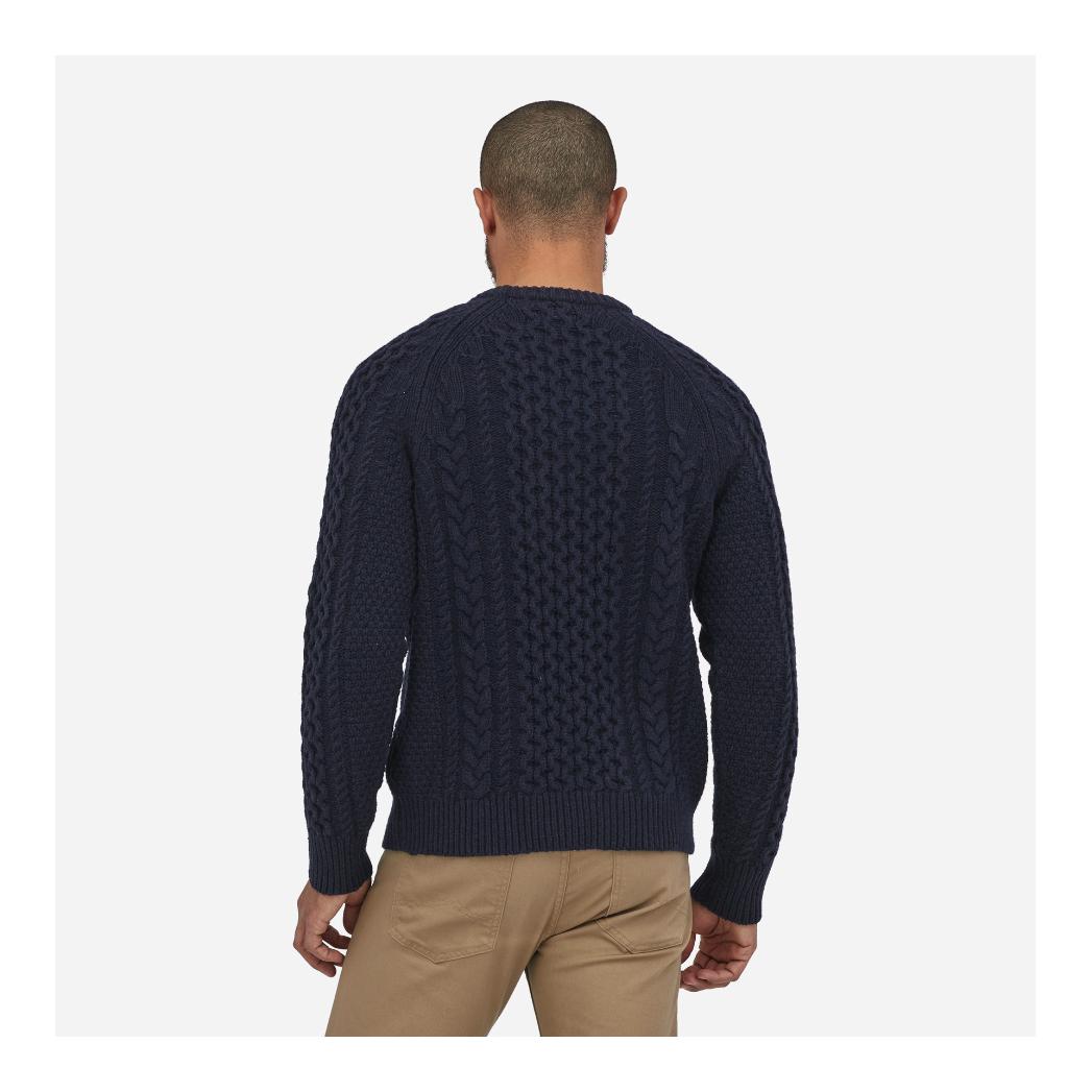 Patagonia Recycled Wool-Blend Cable Knit Crewneck Sweater - Pullover