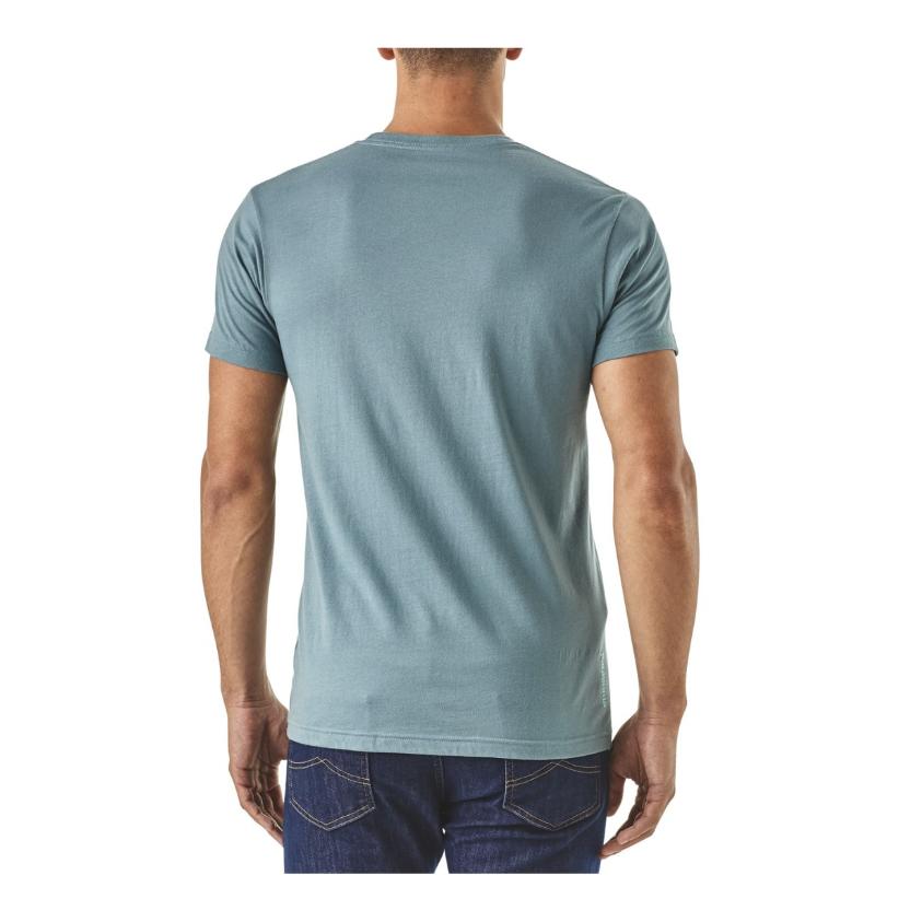 Patagonia Men's Save Our Rivers Feather Grey Organic T-Shirt - T-Shirt