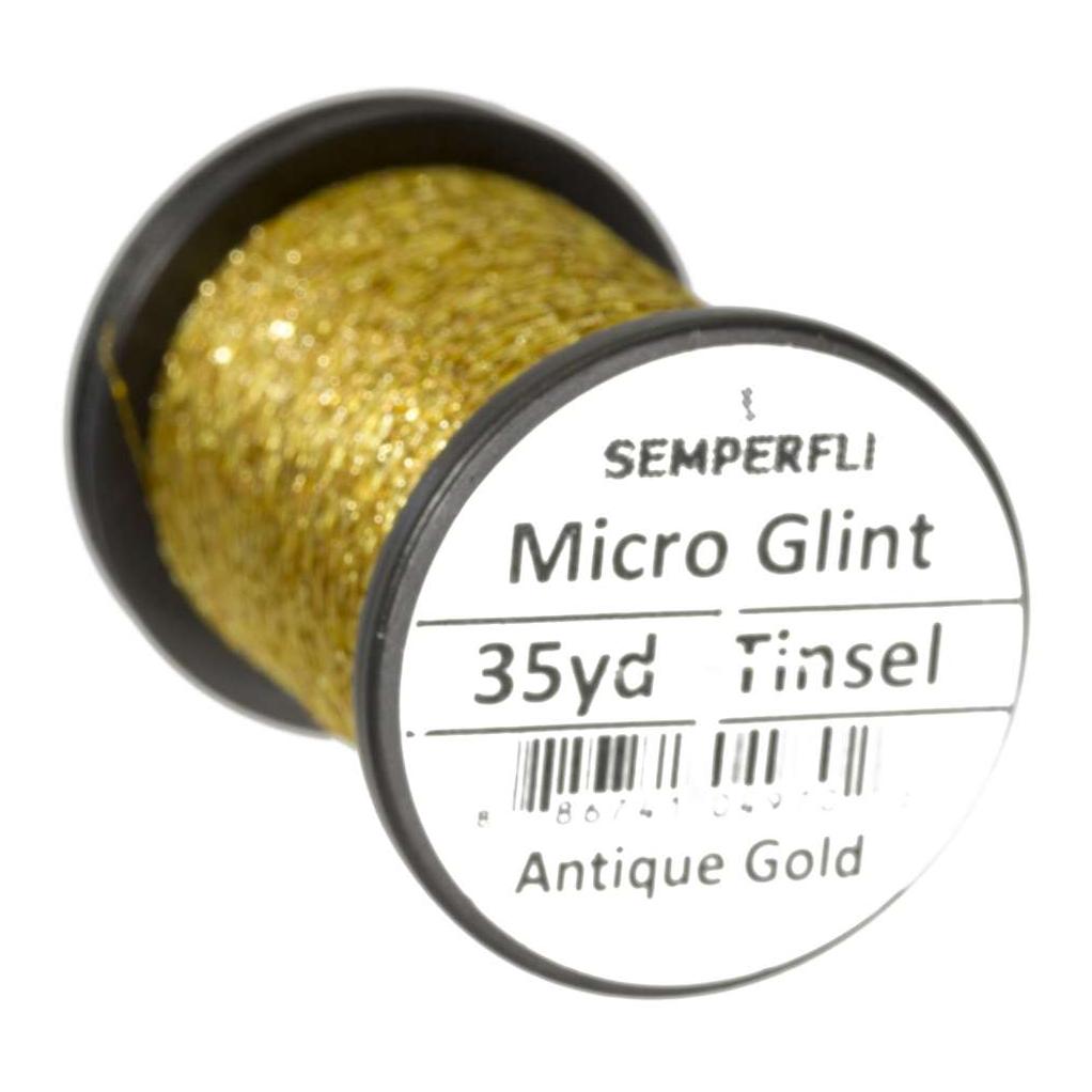 Micro Glint – Antique Gold – Nymph Tinsel - Image du produit 1