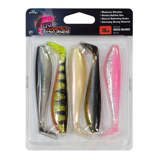 FOX Rage Zander Pro Shad Ultra UV Mixed Colours - Gummiköder