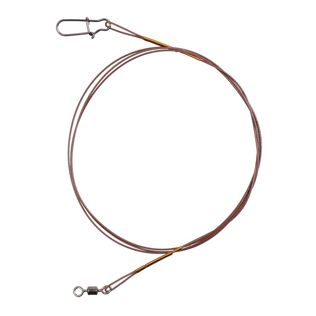 Stucki Fishing Steel Leader with Swivel/Snap 7x7 30cm 3Stk.- Stahlvorfach