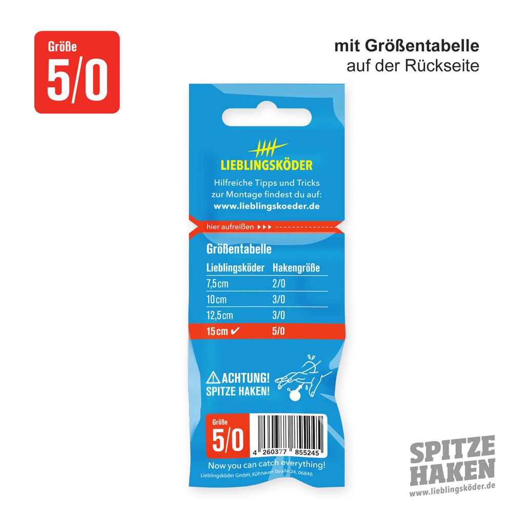 Spitze Haken Gr.5/0 2Stk. - Jigkopf - Produktbild 2
