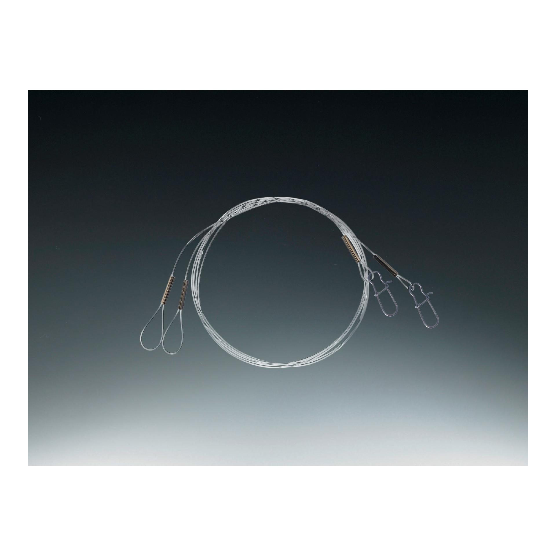 Hardmono 50cm 2Stk. mit Karabiner - Raubfischvorfach