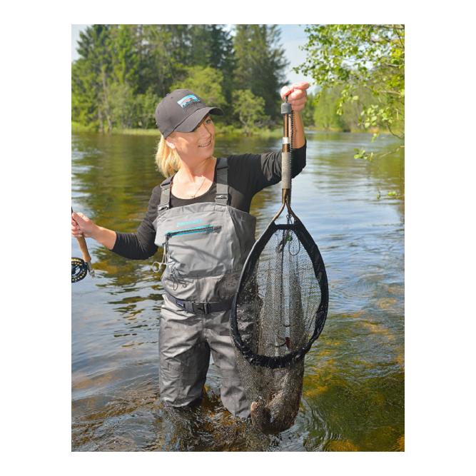 McLean Angling Short Handle Rubber WeighNet S - Watfeumer inkl. Waage