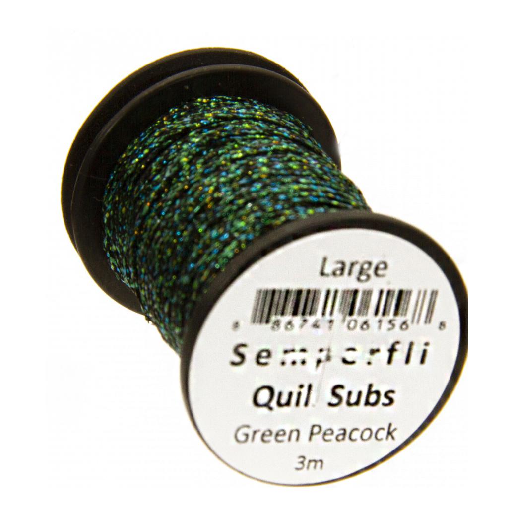 Semperfli Quill Subs – Green Peacock