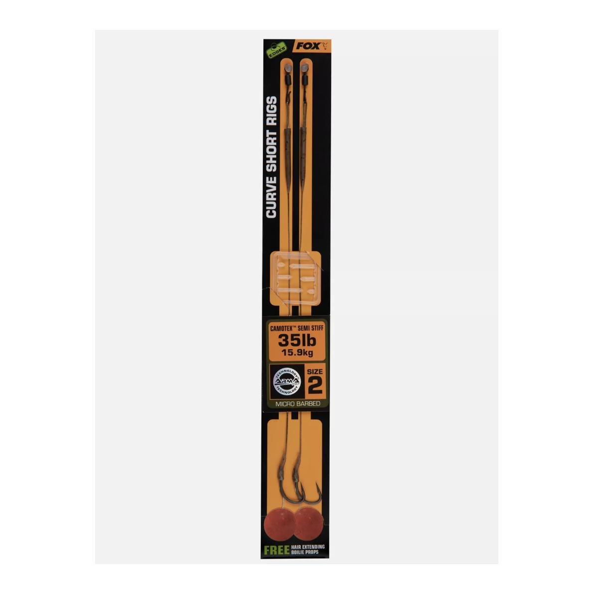Edges Curve Short 8 - 20lb Camotex Semi Stiff  x 2 - Produktbild 1