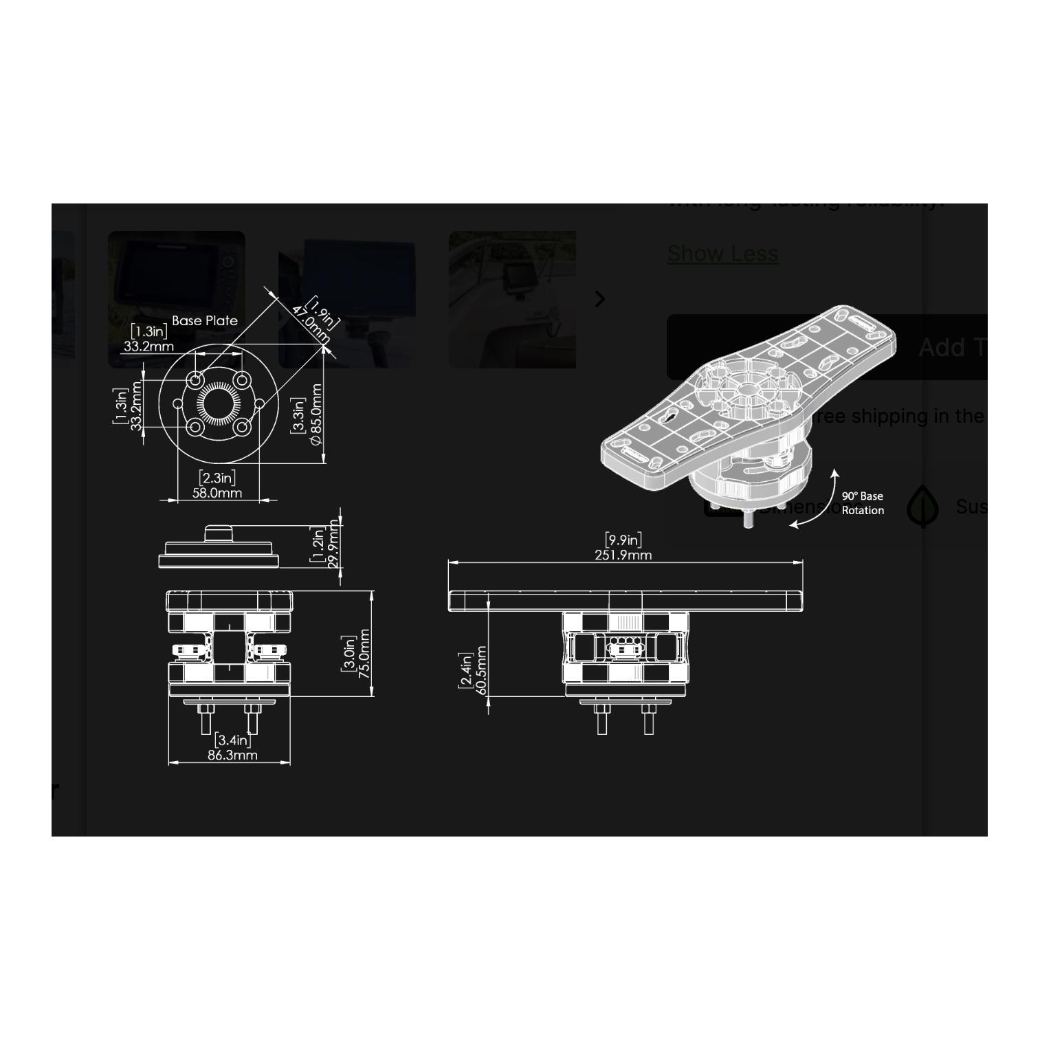 Railblaza HEXX Rotating Platform