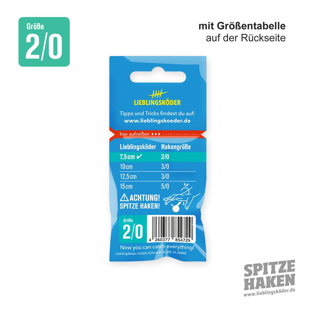 Spitze Haken #2/0 2pcs. - Tête plombée - Image du produit 2