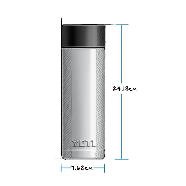 YETI RAMBLER 18 OZ BOTTLE WITH HOTSHOT CAP - Trinkflasche