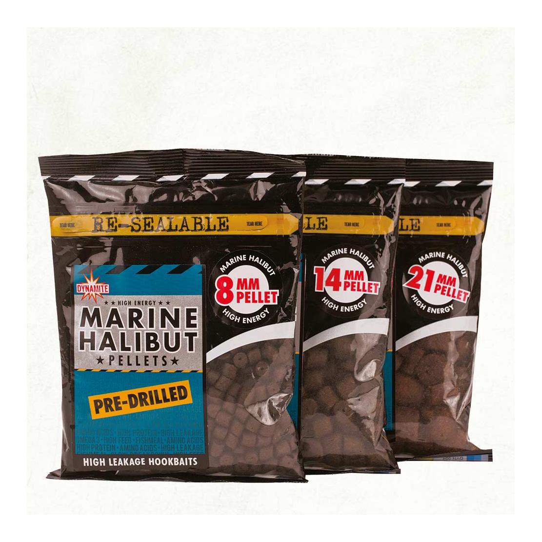 Marine Halibut Pre Drill Pellets - Pellets Vorgebohrt