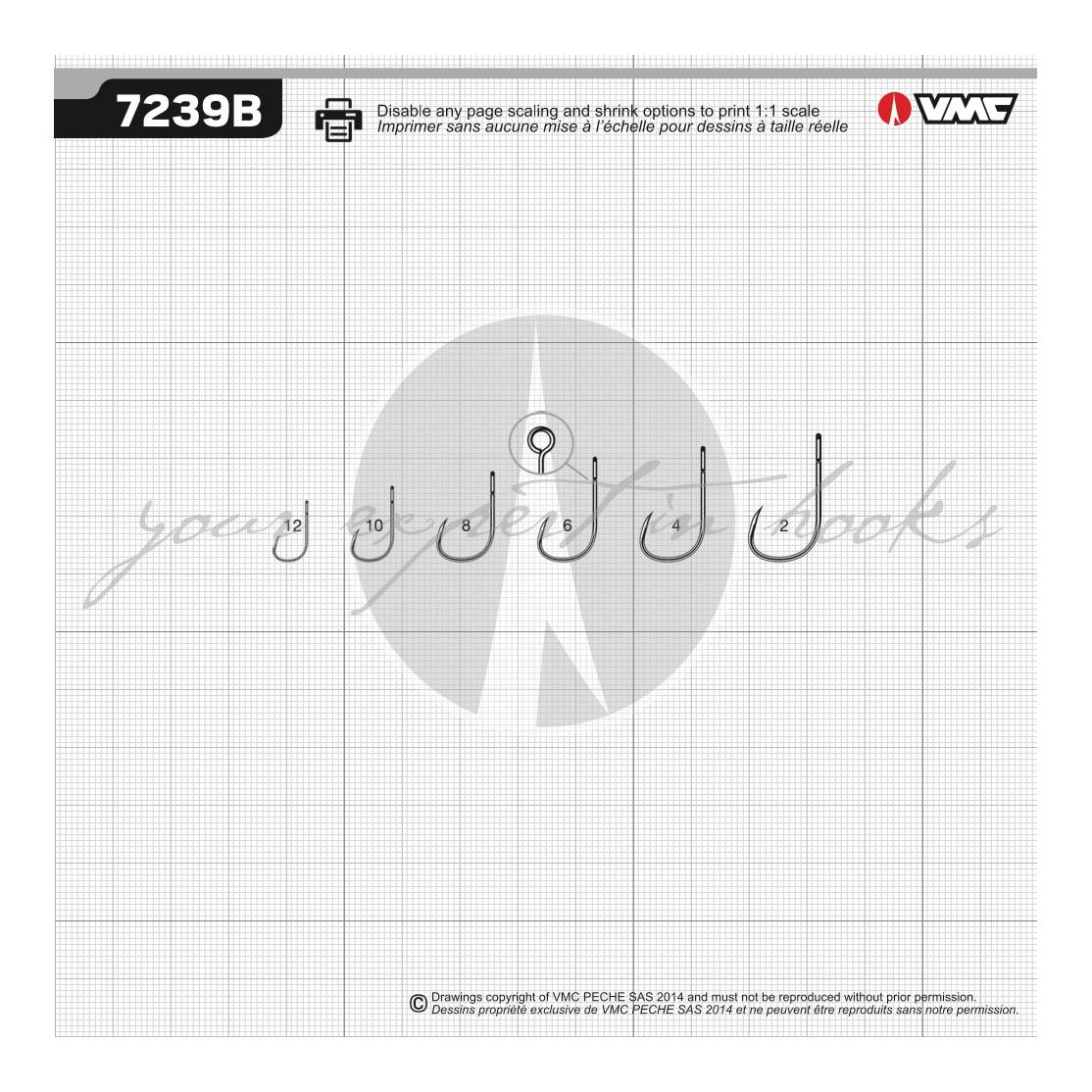 7239B BN ohne Widerhaken - Spinnerhaken - Produktbild 2