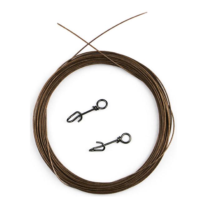 49 Strand Trace mit 2 Clips - Vorfach