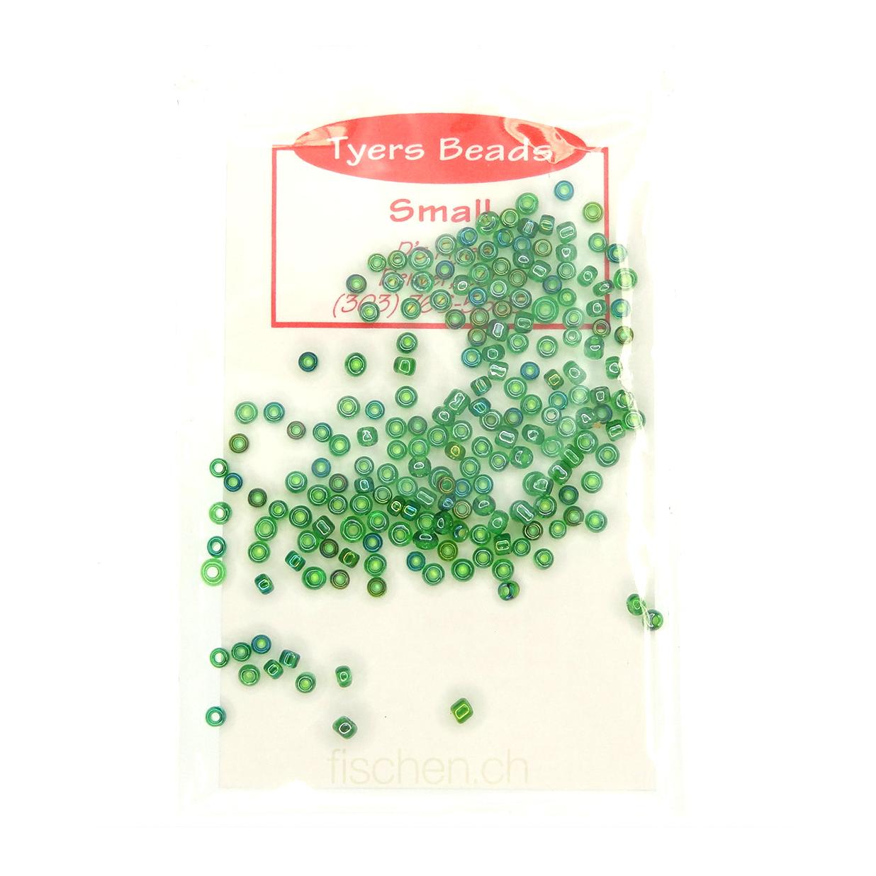 Tyers Glass Beads - Irr. Caddis Green - Glasköpfe - Produktbild 1