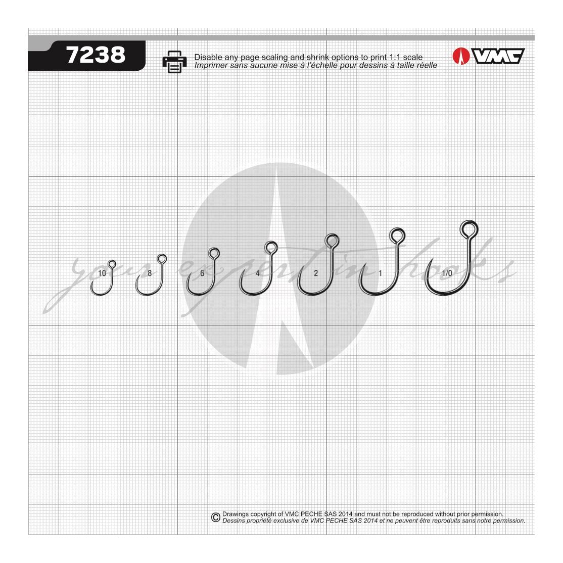 7237B BN Light Inline Single Barbless ohne Widerhaken - Wobblerhaken - Produktbild 2