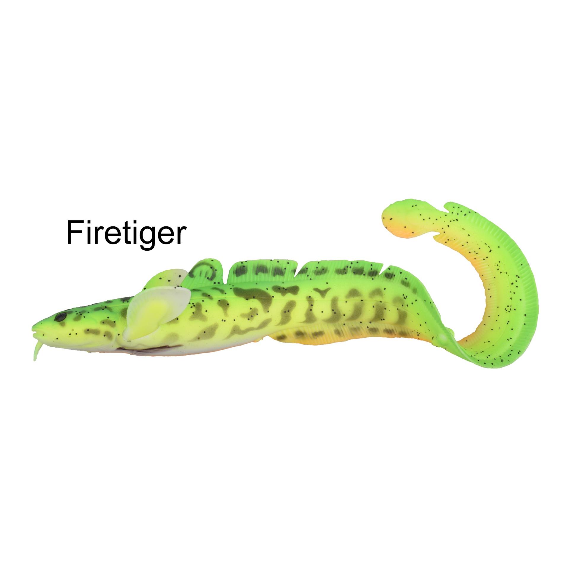 3D Burbot FS Firetiger - Gummiköder