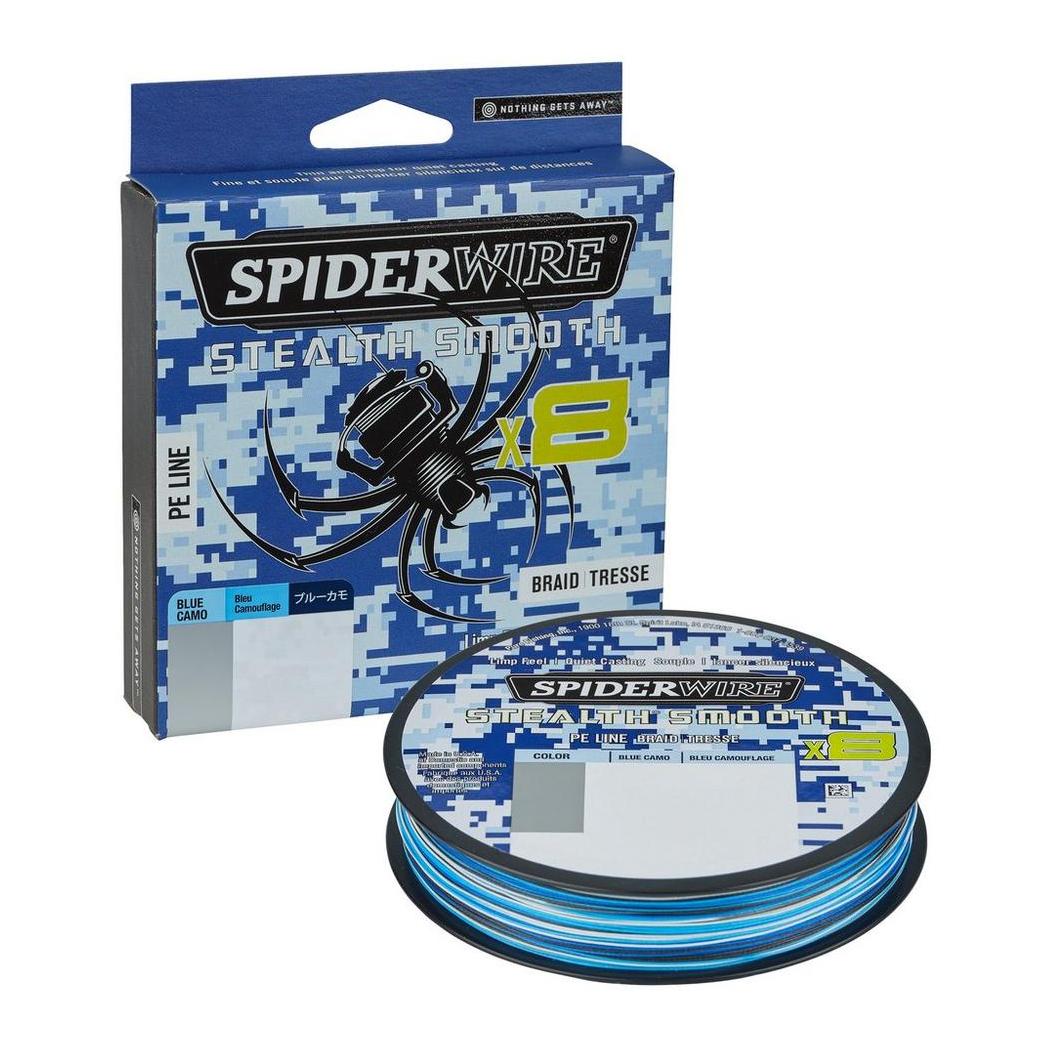 Spiderwire Stealth Smooth 8 Blue Camo 150m - geflochtene Schnur