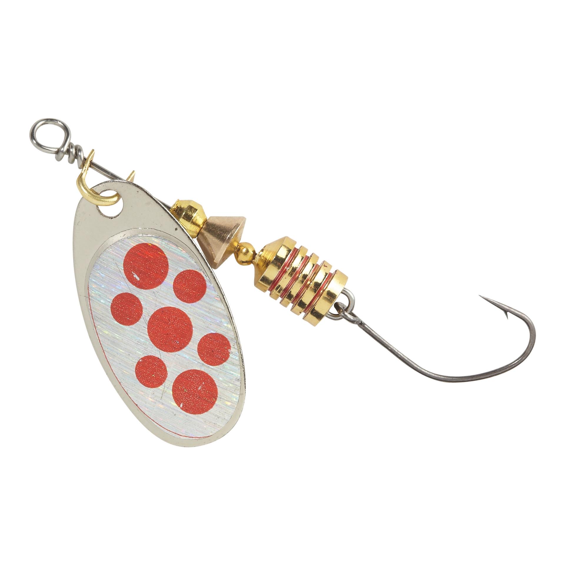 Balzer Colonel Z Hameçon simple Argent/Rouge - Cuillère tournante