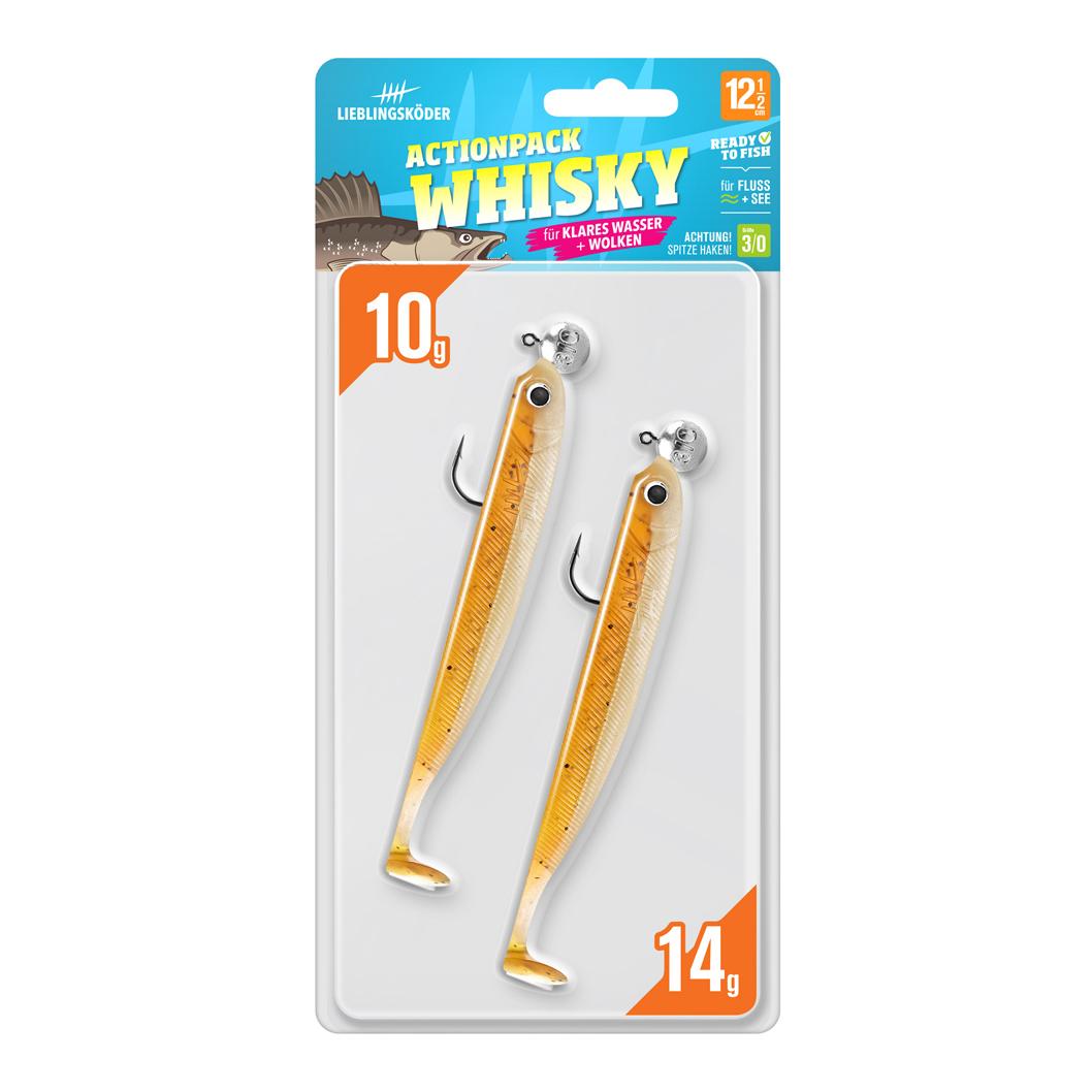 Actionpack Whisky - Gummiköder-Set montiert - Produktbild 2