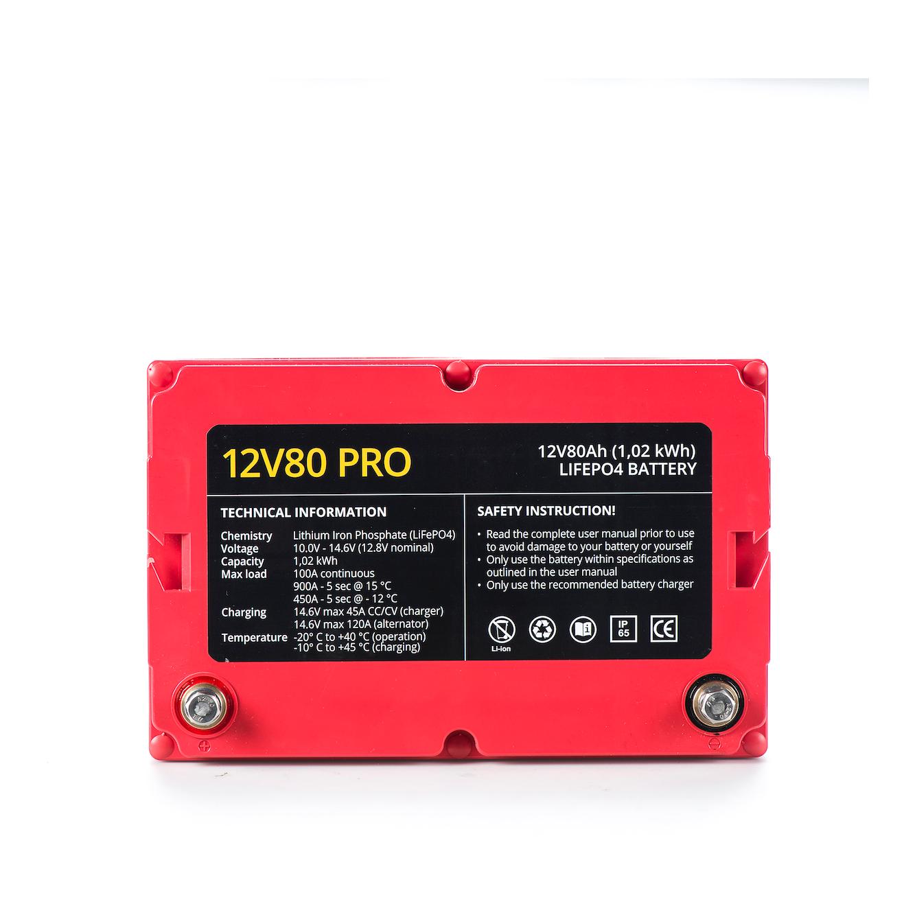 12V80Ah PRO - Lithium Akku - Produktbild 5