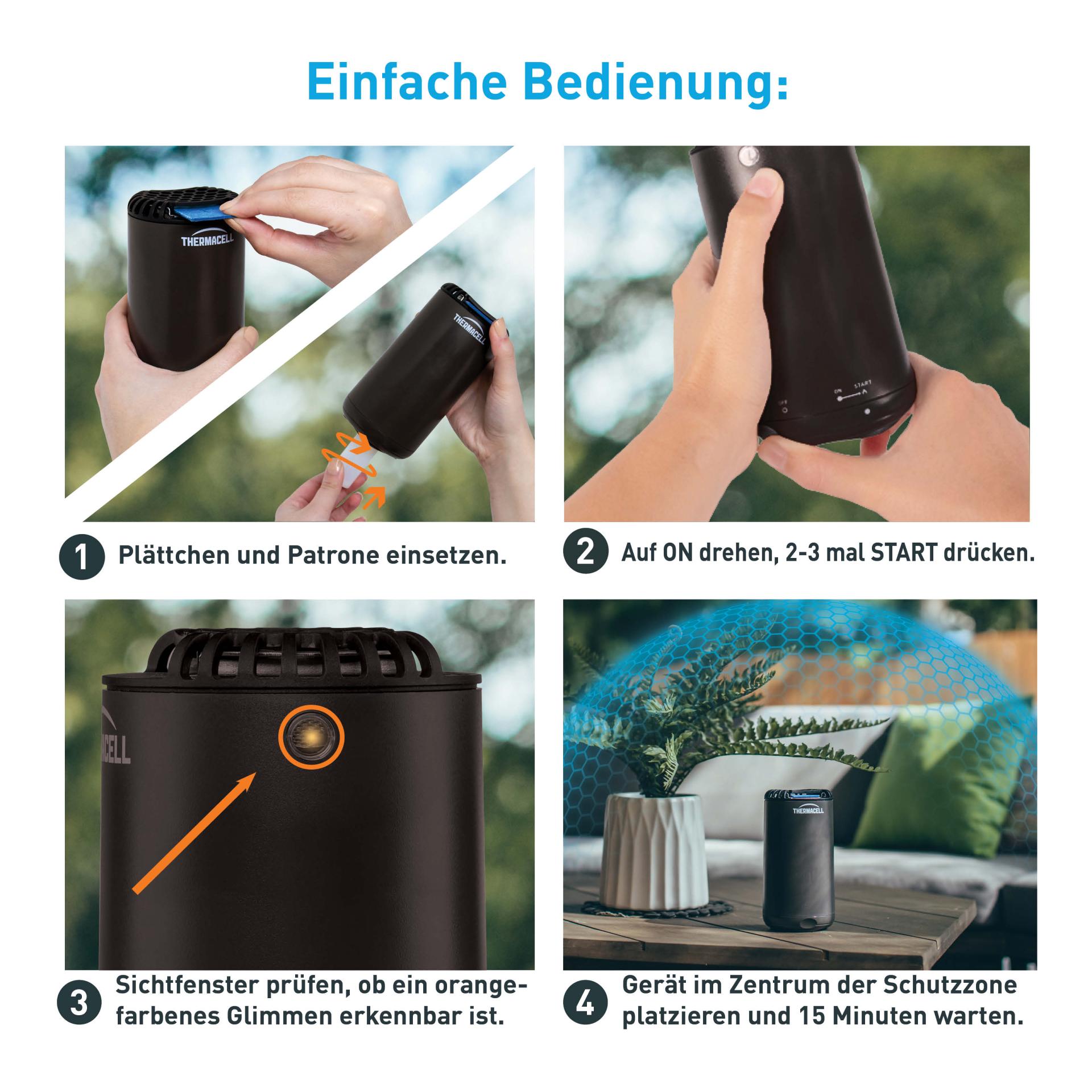Thermacell Dispositif de table anti-moustique HALO mini - Graphite