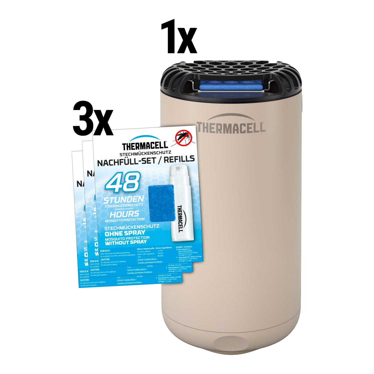 Thermacell Set: Protect HALOmini Linen + Nachfüllpack 144Std